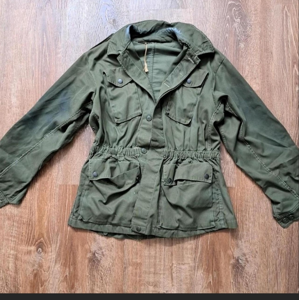 Vintage Military Parka Thrashed Distressed